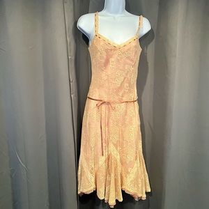 Blush satin/lace Laundry by Shelli Segal dress